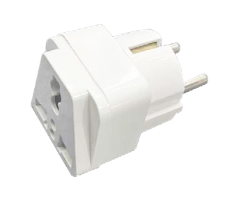 Адаптер універсальний з/з 16А, білий, MARSO