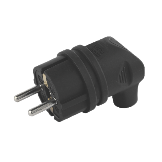 Вилка з/з, 16А, каучук, Г-подібна, AY-KA, (55 112 00 )