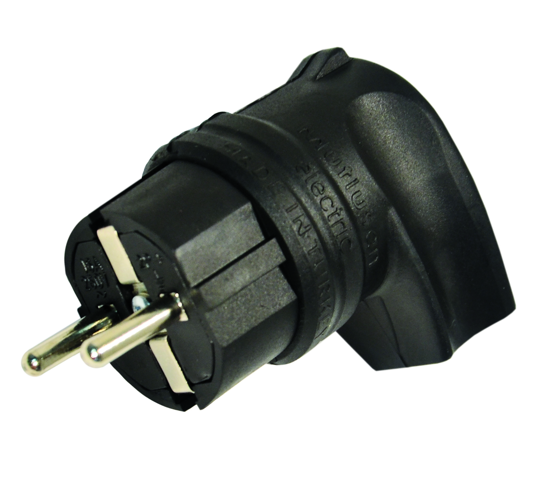 Вилка з/з, 16А, каучук, Г-подібна, Mutlusan (010 083 300027).