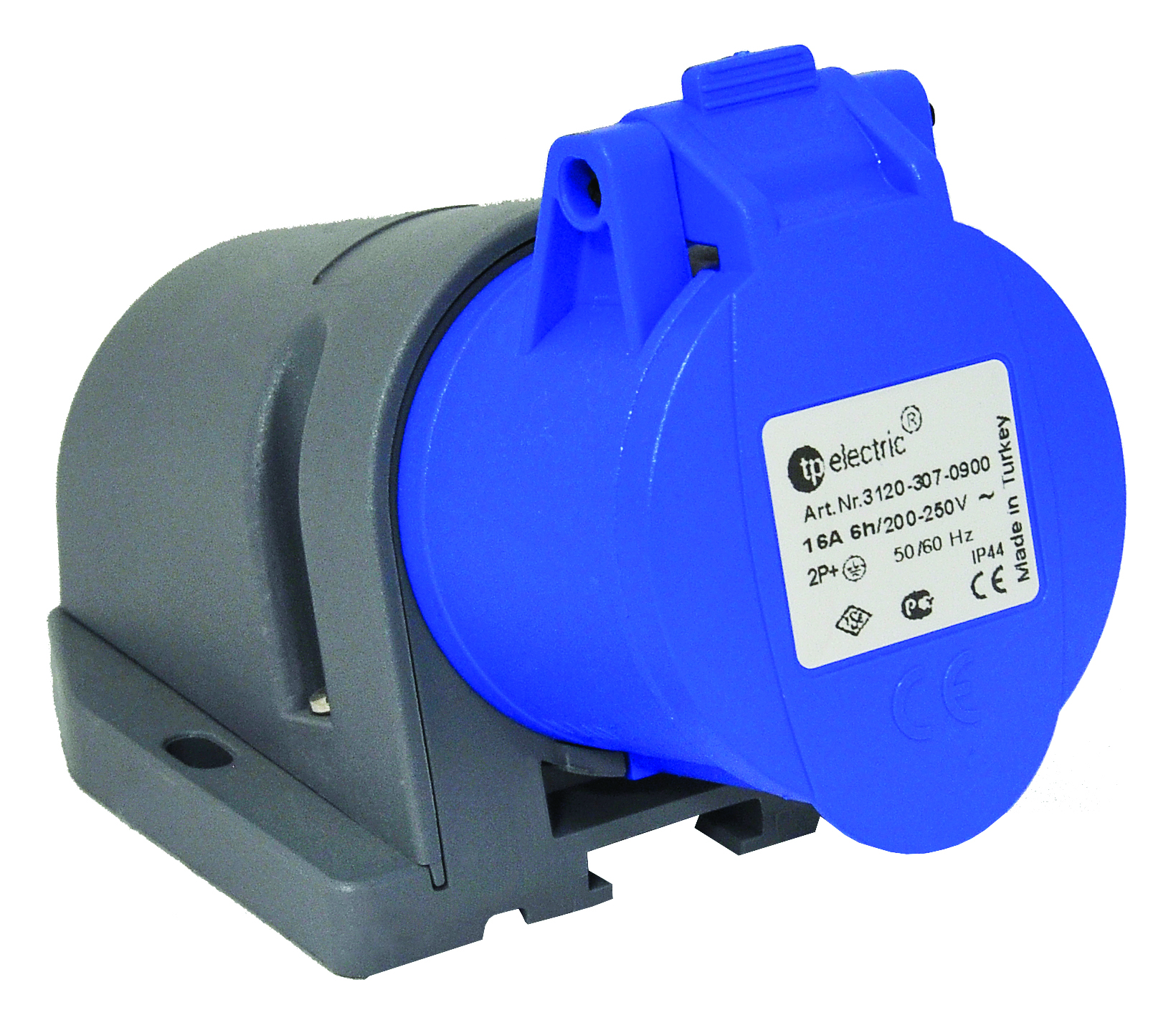 Розетка силова настінна 32А/3 (2Р+РЕ) IP44, TP electric (3124-307-0900)