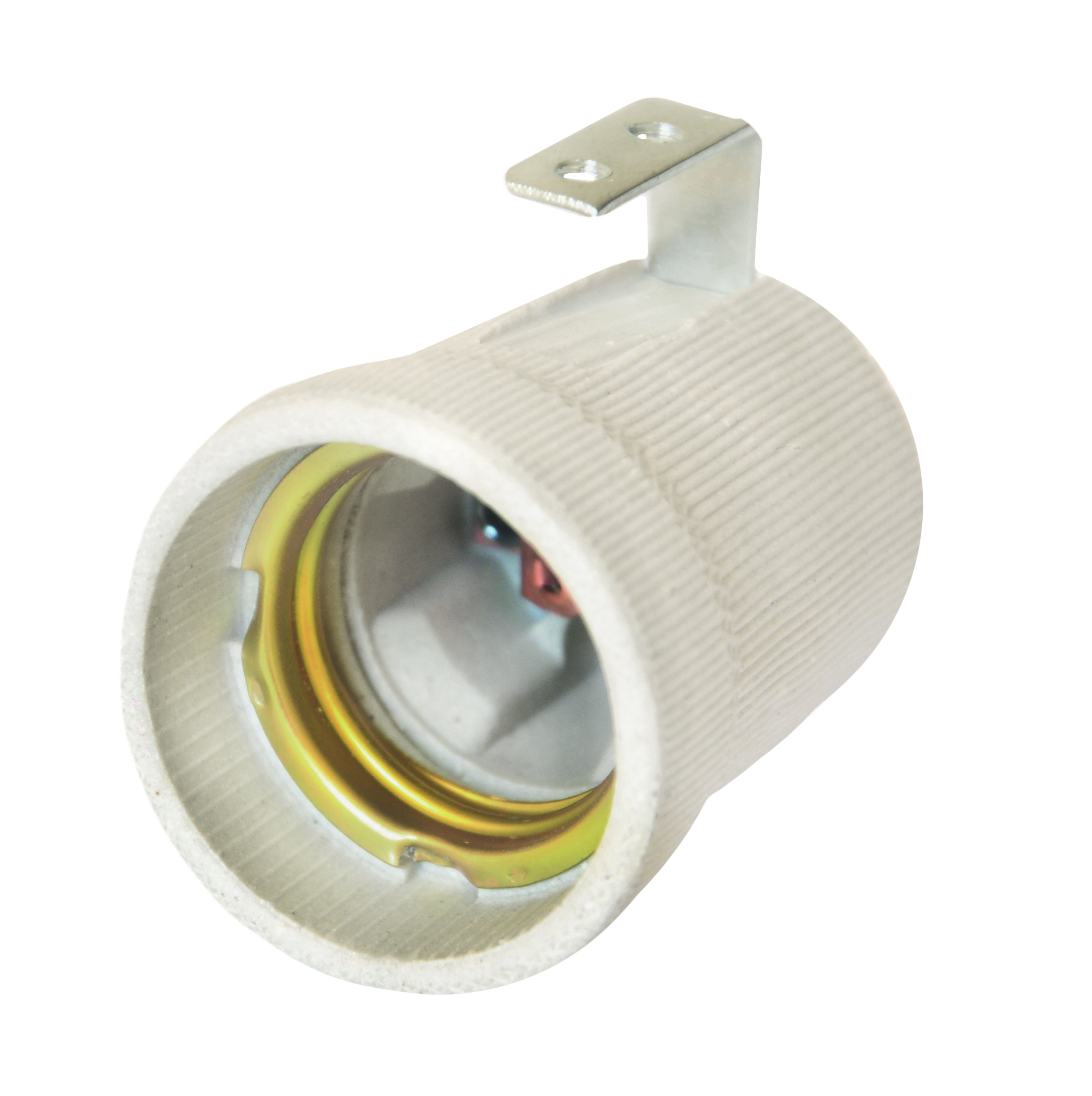 Патрон Е27 кераміка 4А, 250В з тримачем тип А