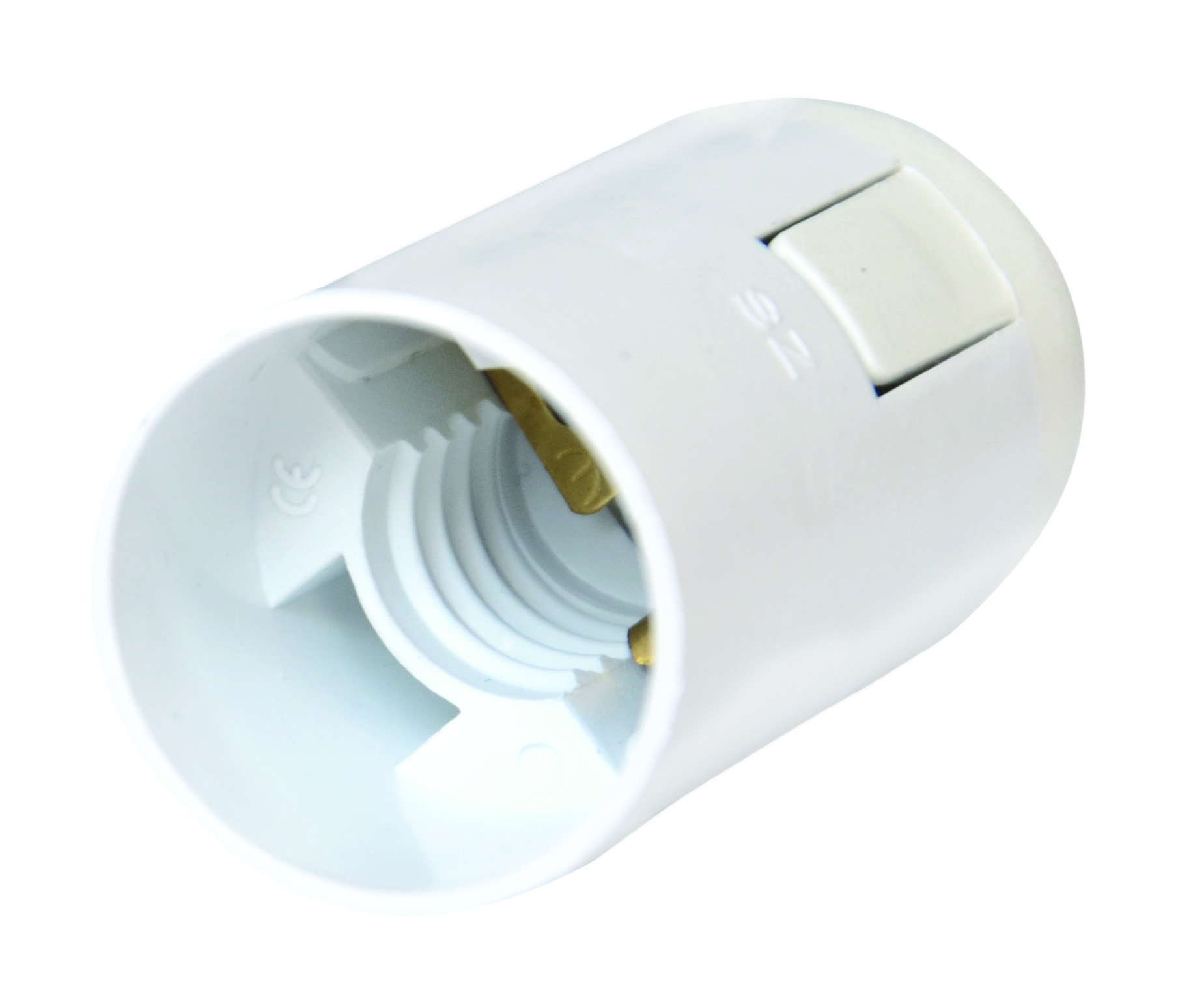 Підвісний патрон E14, білий, пластик