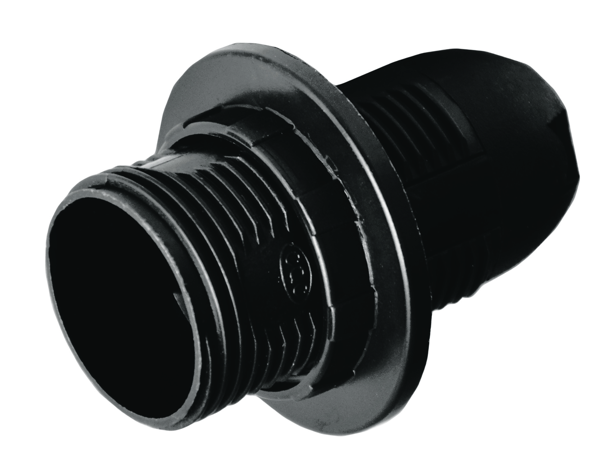 Люстрний патрон E14, пластик, чорний