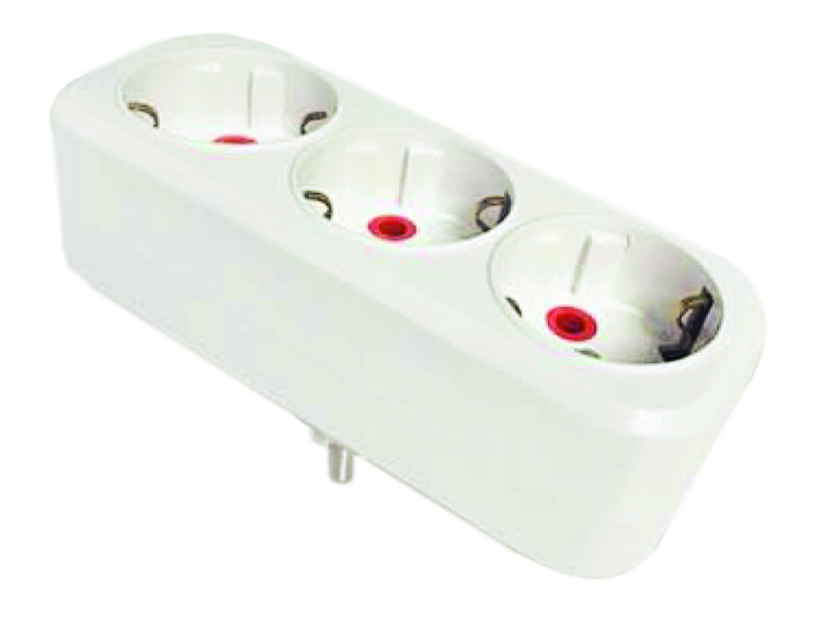 Трійник-розгалужувач з/з, 16А, прямий, "Mutlusan", (001 170 033005 00 00)