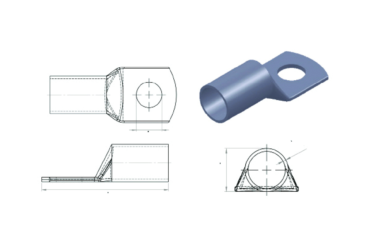 Наконечник кабельний мідний луджений 16 мм² Mutlusan