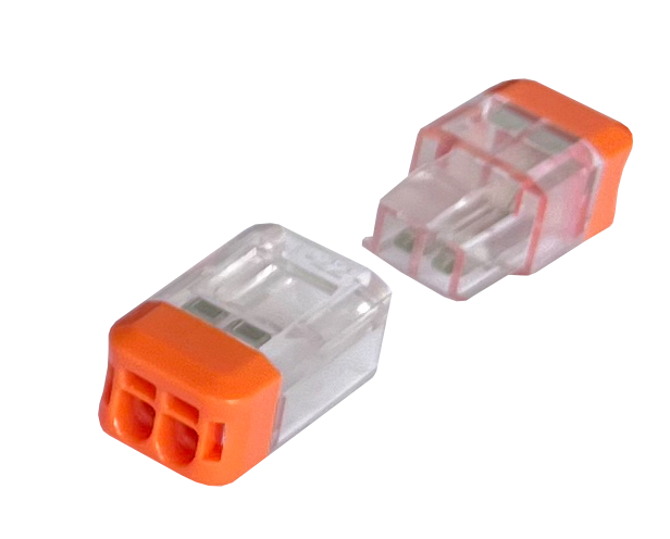 Клема з’єднувальна універсальна двостороння самозажимна 2/2 отвори