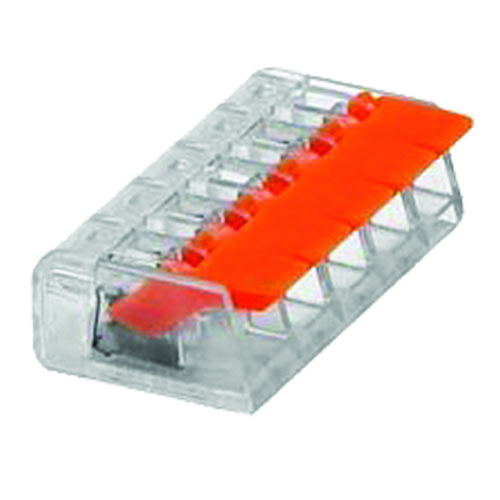 Клема з’єднувальна універсальна прозора 5 отворів