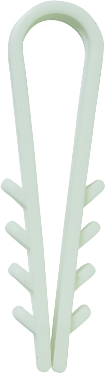 Кріплення "ялинка" 6мм круглі, білі,(100шт)