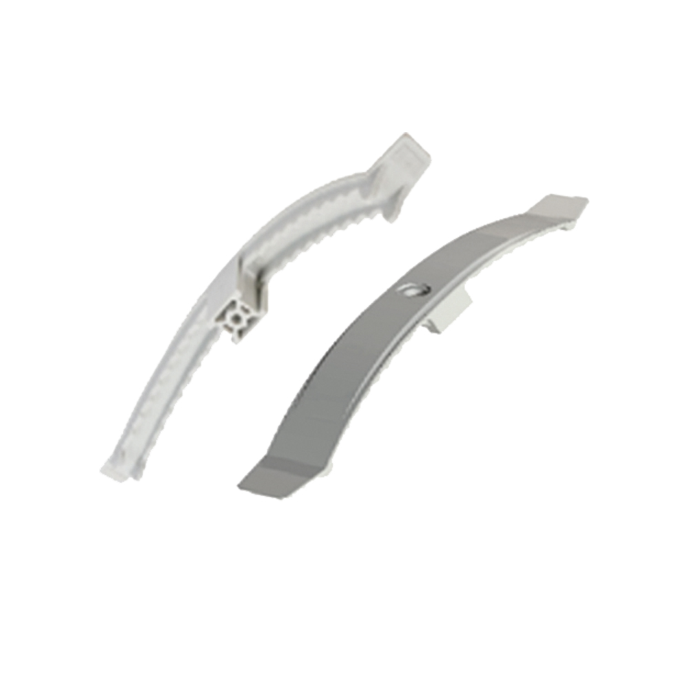 Кабельний затискач до стелі на 8 дротів, білий (10шт)