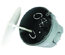 Коробка для розведення проводів прих.уст. по бетону з кришкою D70х45мм, негорюча, Україна